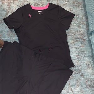 black scrubs